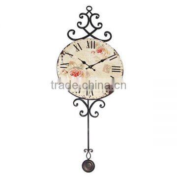 Vintage Decorative Wall Clock with Pendulum