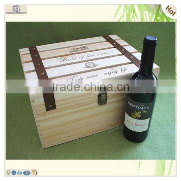 Wholesale Unfinished Six Packs Europe Wood Beer Wine Box photo-5