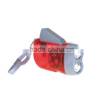 Promotional Plastic Translucent Torch Dynamo Charging Led Light photo-3