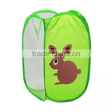 2017 cheap promotion foldable factory price rabbit laundry sorter