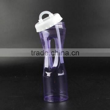 Party Single Wall Plastic Drinking Bottle With Straw photo-5