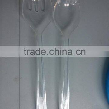 Salad Fork and Spoon , Plastic Pasta Fork and Spoon Set , Spaghetti Food Fork photo-2