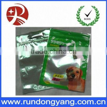 High quality pet food side gusset pouches for packing/zipper bag