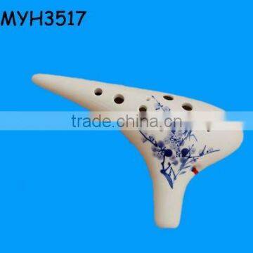 Chinese style 12-holes ceramic ocarina