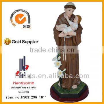 12 Inch Antony With Baby Polyresin Religious Statues Wholesale photo-5