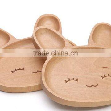 High Grade Creative Cute Rabbit Design Wood Trays for Kinds photo-5