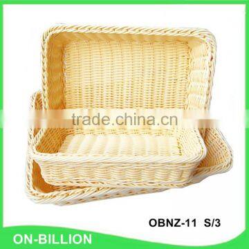 Bulk Heated Food Grade PP Rattan Basket Wholesale photo-3