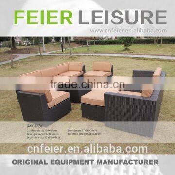 popular well quality round rattan sofa
