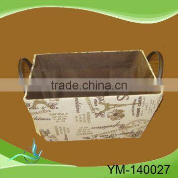 Wholesale low price high quality fabric boxes with lids and handles