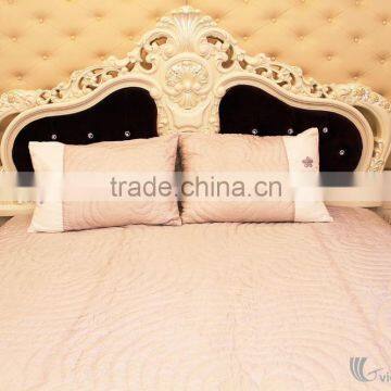 NEW STYLE 2015 ! HAND EMBROIDERED BLANKET WITH PILLOW CASES, SOFT, BREATHABLE WITH ELEGANT DESIGNS AND COLORS