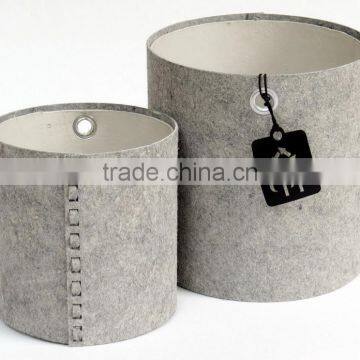 Wholesale 2017 Hot Selling Custom Logo Printable OEM Available Handmade Felt Non Woven Storage Basket for Food or Clothes or Toy photo-6