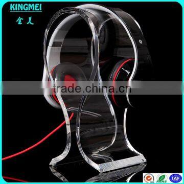 China Factory Custom High Transparent Acrylic Headphone Display Stand,acrylic Sample Stand,headset Rack photo-3