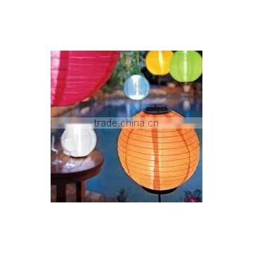 Colourful lantern solar garden light