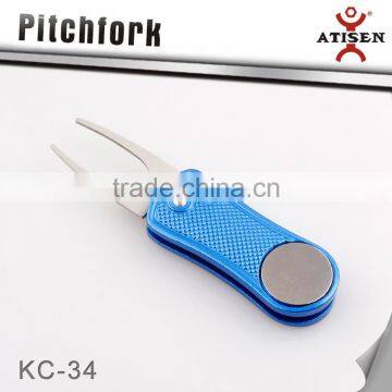 New Switchblade Golf Marker Pitch Mark Great Hat Clip Pitchfork Divot Golfing photo-4