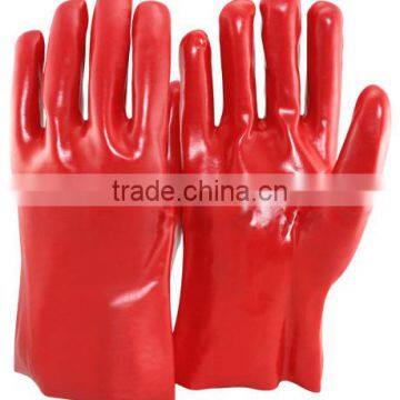 NMSAFETY factory price water and air resistant red PVC work hand glove