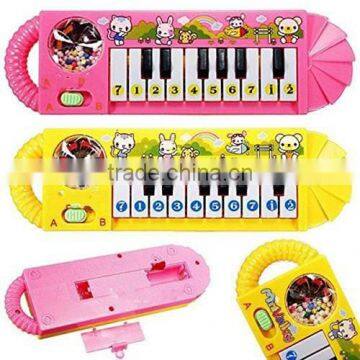 2015 ICTI factory hot new electroic mini toy piano, musical baby piano educational toy with good quality &cartoon image