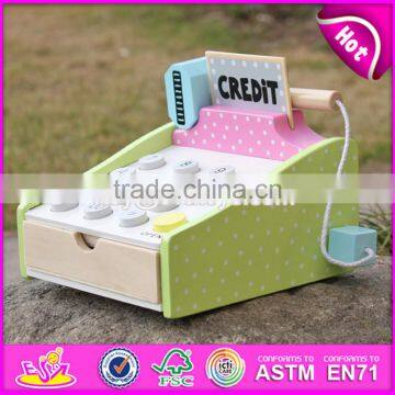 2017 New Design Children Preschool Wooden Toy Credit Card Machine W10A059 photo-6