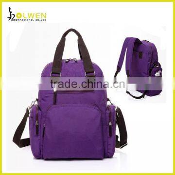 Handle and Shouldler Nylon Diaper Bag Backpack