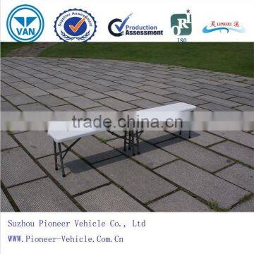 2014 plastic folding table(ISO approved)