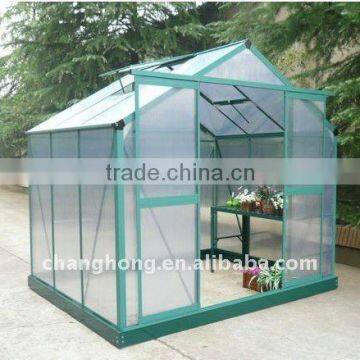 hot sale aluminum greenhouse/double doors one roof window