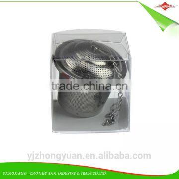 ZY-F1122 Stainless Steel Barrel Shape Tea Strainer Infuser Filter Steeper With Lid and Chain photo-2