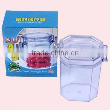 430ml Small Octagon type Plastic Airtight Container