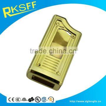 factory price aluminum alloy gold plating usb flash drive shell