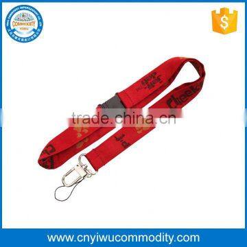 new novelty custom silkscreen printing polyester lanyard