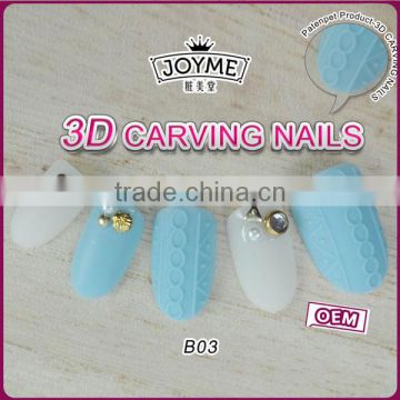 New 2016 product idea artificial fingernails full cover Abs fake nails korea nail art