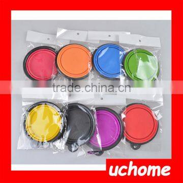 UCHOME Pet Dog Water Food Feeding Bowl Travel Folding Retractable Silicon Dog Bowel photo-6