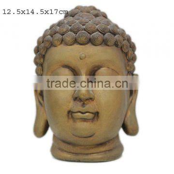 Oriental Home Decoration Polyresin Golden Buddha Head
