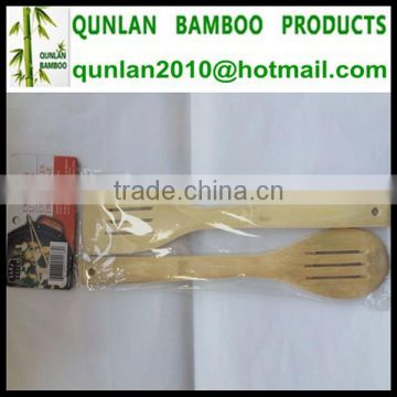 Hot Sell Bamboo Frying Slotted Spoon Set