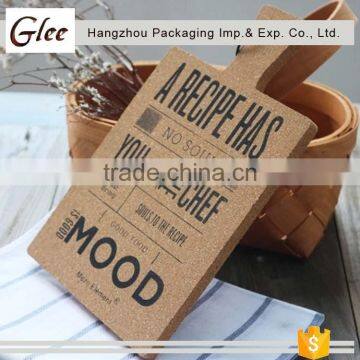 Custom Sublimation Blank Cork Coasters Soft Wood Table Mat photo-3