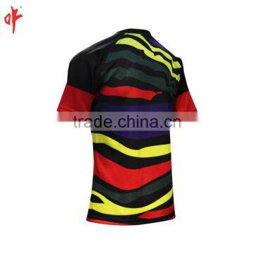 280g Spandex Fabric Camouflage Design Sublimation Custom Rugby Jersey in Rugby Football Wear photo-4