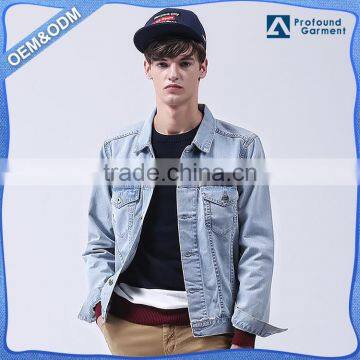 2016 latest deisng winter heavy cotton windproof jeans jacket, mens denim jean jacket