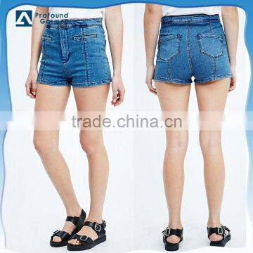 pin-up clothing wholesale women high waist denim jeans shorts