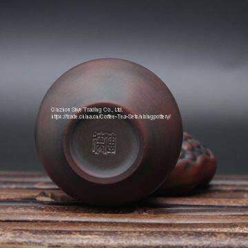 Chinese Qinzhou Nixing Pottery Handmade Tea Cup Goldfish Cup Kungfu Tea Large Tea Cup