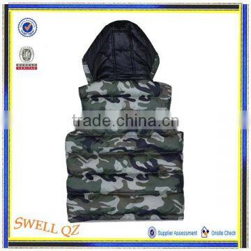 Newest Children Clothes Camoflage Vest for Boys With Hood photo-2