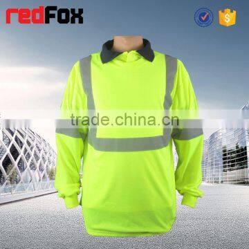 dog plain t-shirts colored reflective safety t-shirt for worker roadwear high visibility safety t-shirt