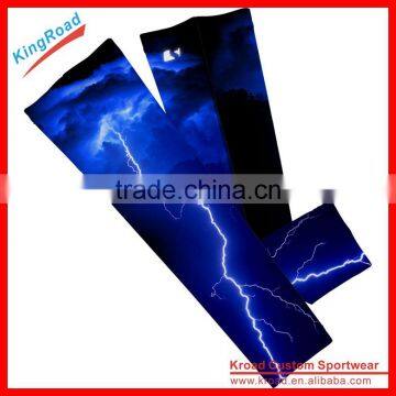 Fashion Striped Arm Sleeves Cover UV Sun Protection for Cycling Basketball, Golf, Football photo-6