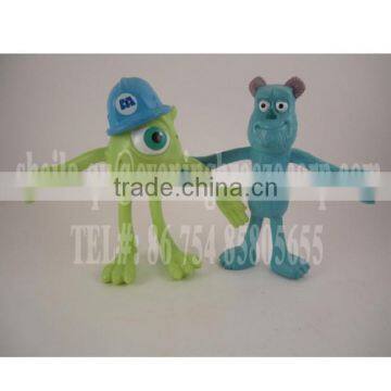 wholesale custom plastic cartoon bendable action figure