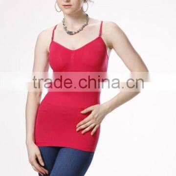 hot girl's fashion seamless double layer mesh camisole