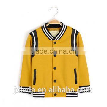 Children Boys Striped Sleeve and Hem Fleece Jacket photo-3