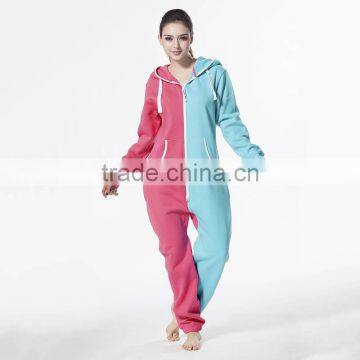 High quality fashion two tone onesie jumpsuit women rompers and jumpsuits