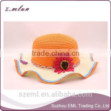 Wholesale children summer hats/custom straw hat