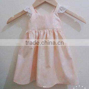 Newest Baby Frock Design Pictures Floral Patterns Dress Girls Cotton Backless Party Dresses Wear photo-4