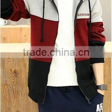 Popular High Quality Gym Man Zipper Hoodie CVC(65/35) photo-2