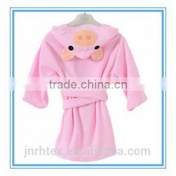 100% Cotton Custom Children Hooded Bathrobe photo-2