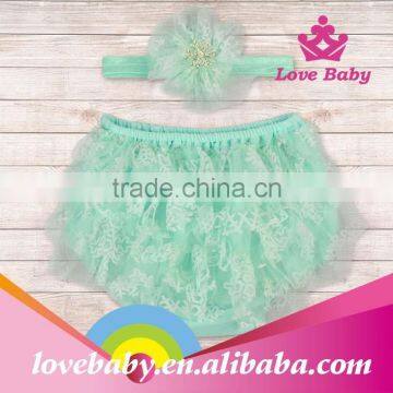 Two Pieces Baby Toddler Training Pants Lace Baby Ruffle Shorts LBE4092903 photo-4