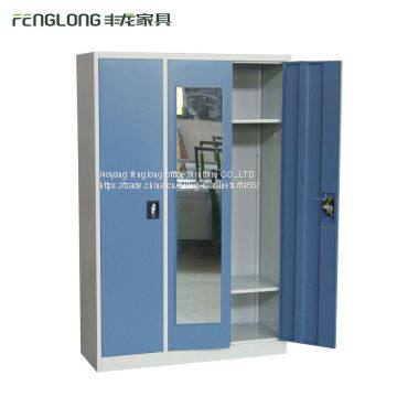 Steel School Furniture Changing Room Used Student Clothes Storage 3 Door Locker for Sale photo-3